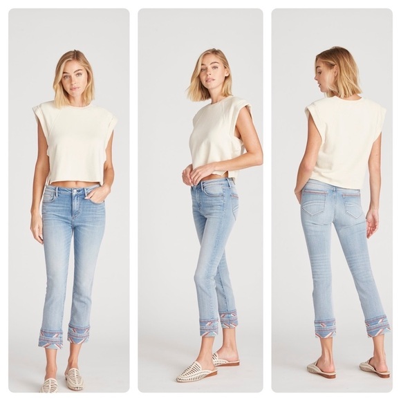 DRIFTWOOD Denim - NWT DRIFTWOOD Colette Straight Crop - Crossroads (J1)